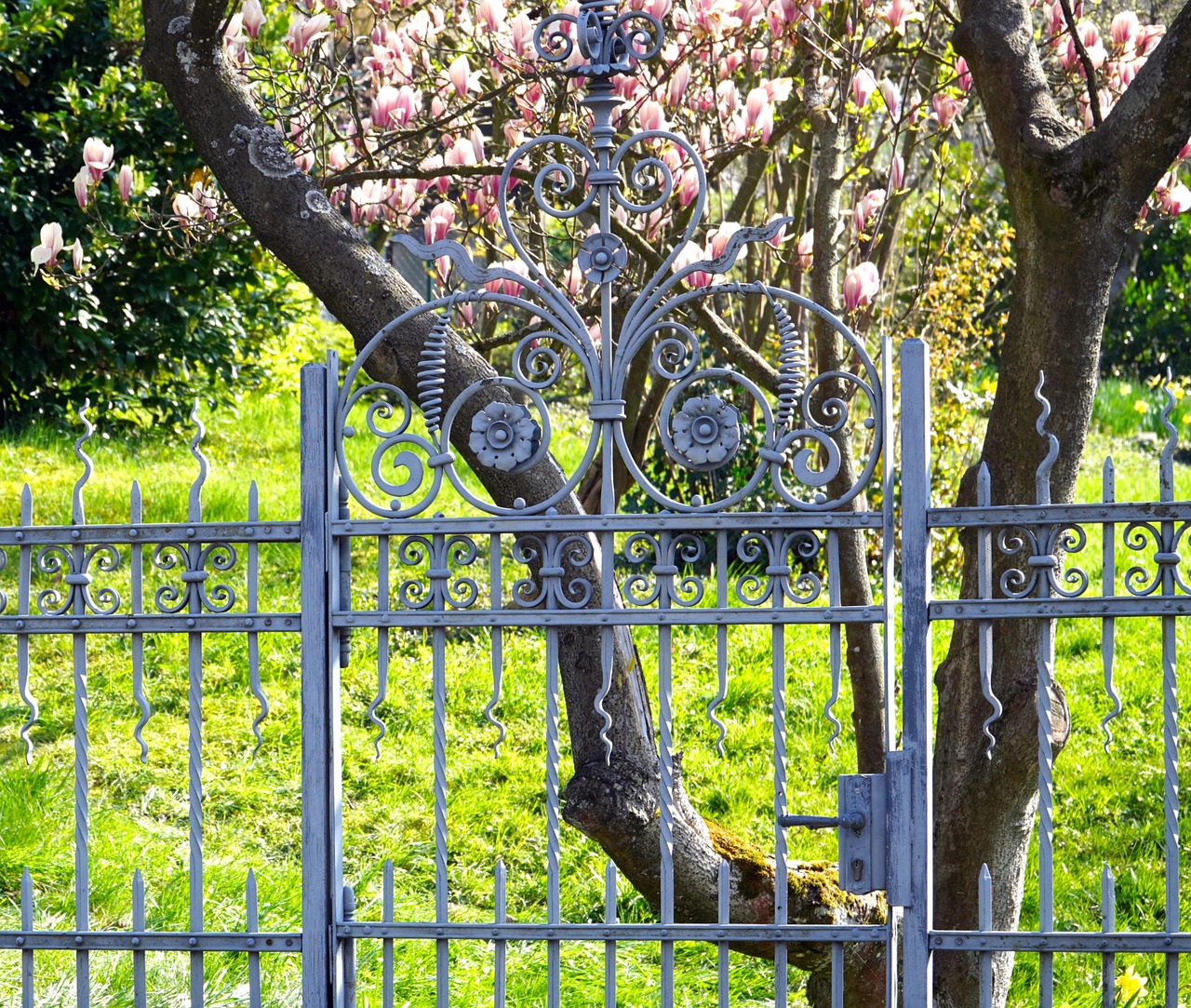 Gate, iron, fence